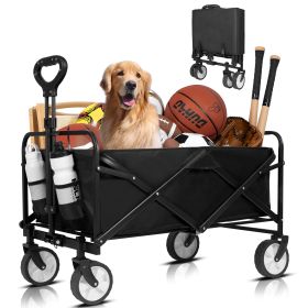5-inch Camping Cart - Large-capacity Foldable Beach Cart, Suitable For Various Occasions Such As Camping, Sports, Shopping, Etc., Portable And Easy To