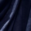 Fleece Ultra Soft Large Blanket Throw Bedspread Anti Static for Sofa Couch Bed Camping Travel Fluffy Cozy Warm Lightweight Microfiber Navy Blue 50x60
