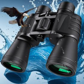 20x50 High Powered Binoculars For Adults, Waterproof Compact Binoculars With Low Light Vision For Bird Watching Hunting Football Games Travel Stargazi
