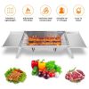Foldable Charcoal BBQ Grill Stainless Steel Grill Net Easy Setup Portable Tabletop Barbecue Grill for Camping Picnic Outdoor Party Backyard